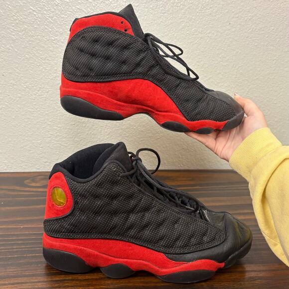 Vintage 1998 Air Jordan 13 Bred Size 9 980204 136002 062 FLAWED Retro Sneakers